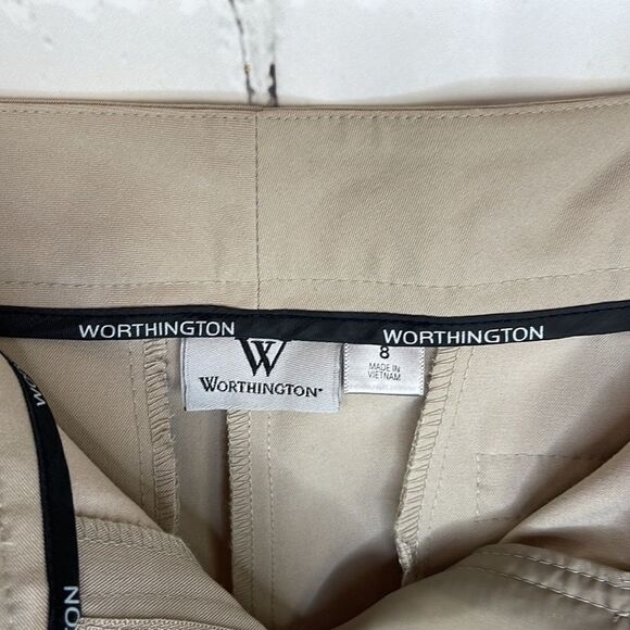 Worthington Tan Slacks NWT Size 8 - Picture 4 of 7